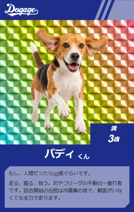 ベースボールカード風 - DogAge2